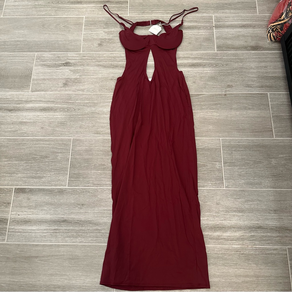 Nwt Buci Nyc Swan Dress In Carrube Sz Small — image 3 of 7